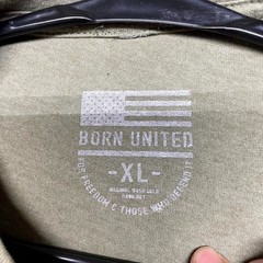 Born United Private Label Triggered T Shirt Mens XL Olive Green Graphic Print