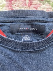 Tommy Hilfiger Logo Colorblock Crew Neck Short Sleeve Knit T-Shirt Men’s S