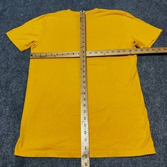Volcom Shirt Mens Medium Yellow Cotton Tee Short Sleeve Stone Logo