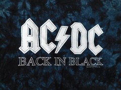 AC DC 2001 BACK IN BLACK Tour Shirt Adult Large