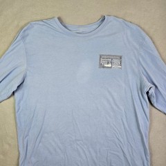 Nantucket Beach Permit Shirt Lot 2 Men L Blue White Coastal Nautical 2013 & 19