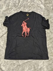 Big PONY MEN’S polo Ralph Lauren T Shirt Size Xl Black Red big pony graphic
