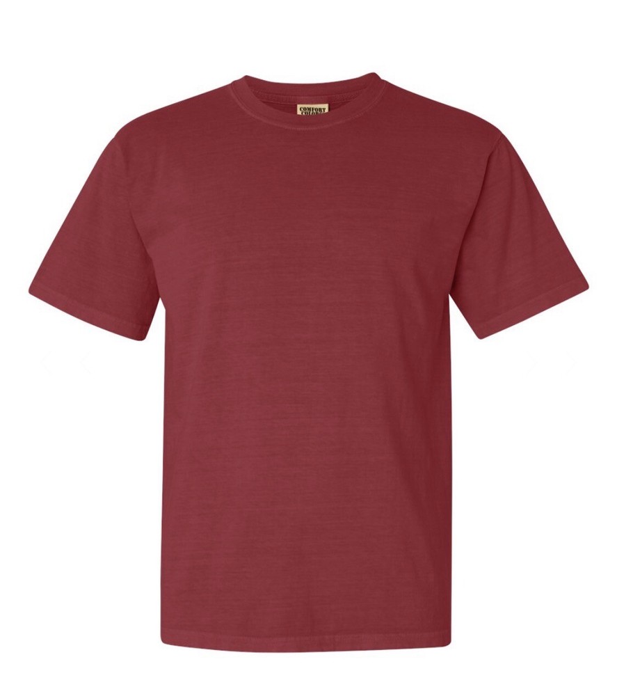 Comfort Colors T Shirt 1717 Short Sleeve Heavyweight Crewneck UNISEX CRIMSON NEW