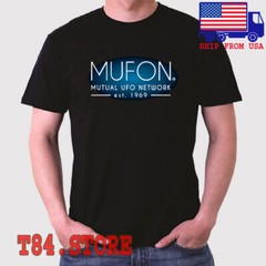 MUFON Men’s Black T-Shirt Size S to 5XL