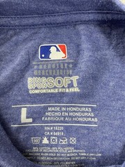 MLB Los Angeles LA Dodgers Blue Faded Logo T Shirt Mens Large Athletic Baseball