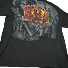 Vintage Original Security AOP All Over Print Y2k Biker Shirt 2XL