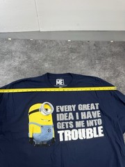 Official Despicable Me Movie Minion Shirt Cartoon Men 2XLT Cotton Licensed T NEW