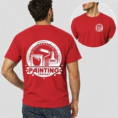 Mens Personalised Work T Shirt Custom Trade Company Logo Plumber Mechanic Top UK