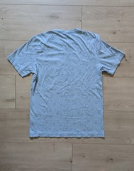 TRAVIS MATHEW T-Shirt Men Size M Warmer Tides Pocket Tee Blue Marble Print