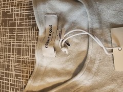NWT $59 Kenneth Cole Pale Blue Super Soft Short Sleeve Shirt Men’s Large