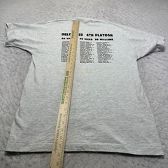 Vintage Screen Stars T Shirt Gray Delta Army 4th Platoon Mens Size Large L