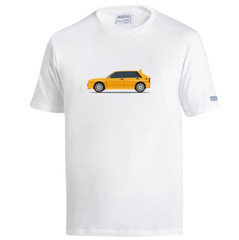 LANCIA DELTA FULL T-SHIRT white t-shirt short sleeves SPARCO ✔