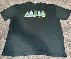 Christmas Tree T Shirt 3X Merry Christmas Ornaments Lights Soft