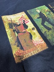 Rare Vintage Merch Marilyn Manson Death Tarot Card 2000 Cotton BG Shirt Size XL