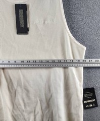 Represent Sleeveless Pullover Sweater Vest Men’s L White Crewneck Pullover Style