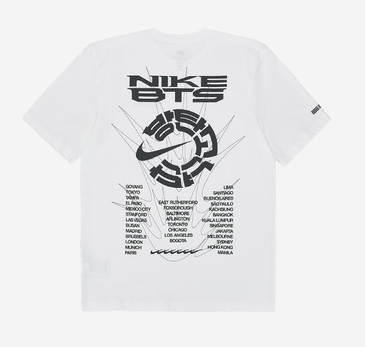 Nike x BTS T-Shirt White (JA8523-100) NEW XS, S, M, L, XL Size