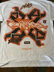 Size Medium Evil Vice Fire Star Skull T-shirt