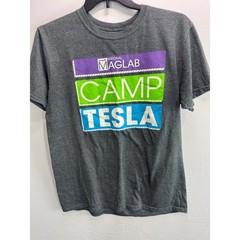 National MagLab Camp Tesla T-Shirt Gray FAMU-FSU College of Engineering STEM L