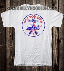 Hot Rod Tee T Shirt Drag Race Racing Speed Shop Milwaukee Wisconsin
