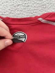Nike Pro Shirt Adult Large Classic Fit Red Short Sleeve Athletic Tee Men