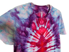 Tie Dye T-Shirt Hand Dyed Homemade Adult Unisex Size Medium Short Sleeve
