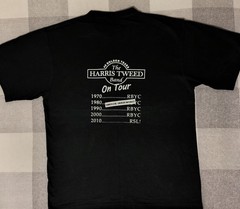 The Harris Tweed Band 40 Golden Years 1970-2010 Tour T-shirt Black Large Vintage