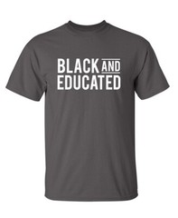 Literate Black Sarcastic Humor Graphic Super Soft Ring Spun Funny T Shirt