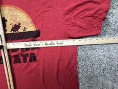 Disney Lion King Shirt Mens 2XL Red Hakuna Matata Graphic Tee Movie Silhouette