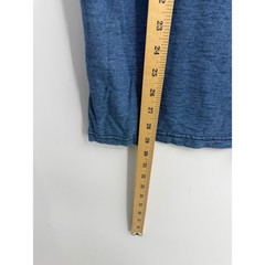 Faherty Indigo Dyed Pocket T-Shirt Mens Large Blue Short Sleeve Cotton Tee