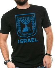Israel Flag T shirt Menorah Israeli Patriotic T shirt Israel Heritage Tee