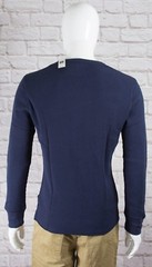 NWT Mens GAP Long Sleeve Thermal Shirt Solid Tapestry Navy Choose Size – 977479