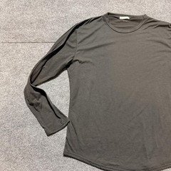 Coofandy Shirt Mens Large Gray Long Sleeve Crewneck Lightweight Jersey Casual
