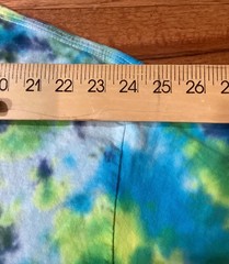 Gildan Heavy Cotton Tye Dye T Shirt Size 2XL Teal Blue Yellow Green Distressed