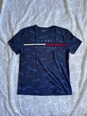 Tommy Hilfiger Men’s Navy Blue Allover Men’s L T-Shirt