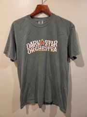 Dark Star Orchestra Large Green Shirt Band Tee Jam Festival Hippie Grateful Dead