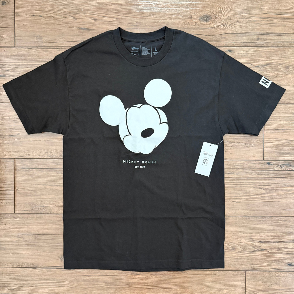 Disney x Neff Mickey Mouse Graphic Limited Tee Black Mens Large NWT