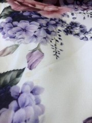 *Womens Veromia Occasions White Purple Off Shoulder Floral Maxi Dress 12