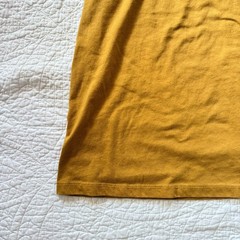 Casa Moda Couture Mustard Yellow Greek Geometric Stripe Pattern T-Shirt Mens 2XL