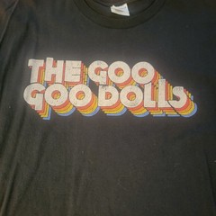 Bay Island Sportswear Goo Goo Dolls Black Graphic Crew Neck T-Shirt Mens 2XL