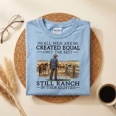 Cowboy Grandpa Shirt, Funny 80th Birthday Gift for Rancher T-Shirt