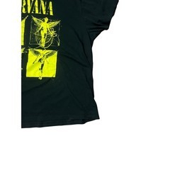 Nirvana T-shit 2xl In utero Black Angle Graphic yellow cotton Breathable, comfy