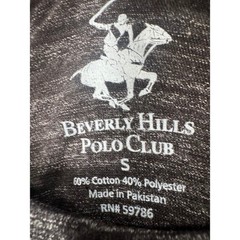 Beverly Hills Polo Club Mens Small Black Marled Loungewear T-Shirt MBLT08ST3 NEW