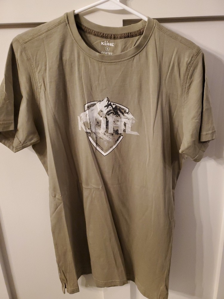 KUHL BORN IN THE MOUNTAINS TSHIRT OLIVE SMALL BRAND NEW
