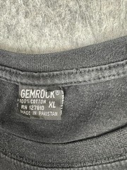 vtg Gemrock T-Shirt Black distressed Men’s Sz XL