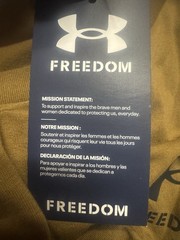 Under Armour 1370810 UA Men’s Freedom Flag Cotton Coyote Brown T-Shirt NWT 3XLT