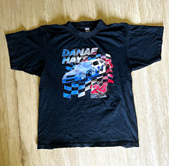 Lane Seven Danae Hays NASCAR Double-Sided Graphic Tee Men’s M Black Cotton