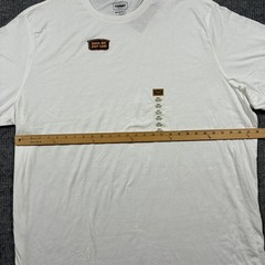 The Foundry Supply Co. Mens T-Shirt Size 4XLT White Casual Quick Dri Easy Care
