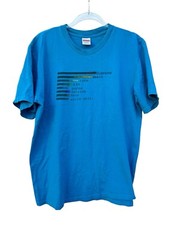 Supreme Chart T Shirt Men’s Large Cyan Short Sleeve RARE
