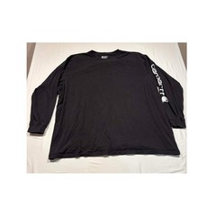 Carhartt Mens 4XL Black Loose Fit Long Sleeve Graphic T-Shirt TK0231-M