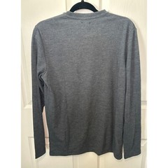 NWT Level Ten Long Sleeve Knit Shirt Casual Everyday Top Navy Small